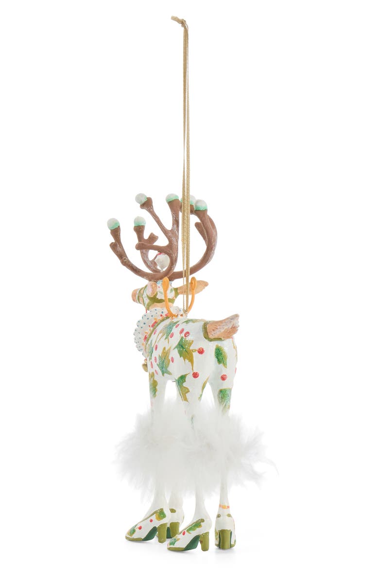 Patience Brewster Dash Away Vixen Ornament, Alternate, color, WHITE