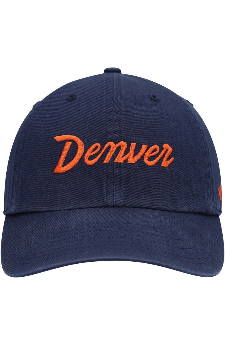'47 Men's '47 Navy Denver Broncos Crosstown Clean Up Adjustable Hat, Alternate, color, 