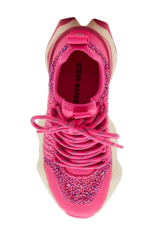 Steve Madden Kids' Jsolace Sneaker In Pink
