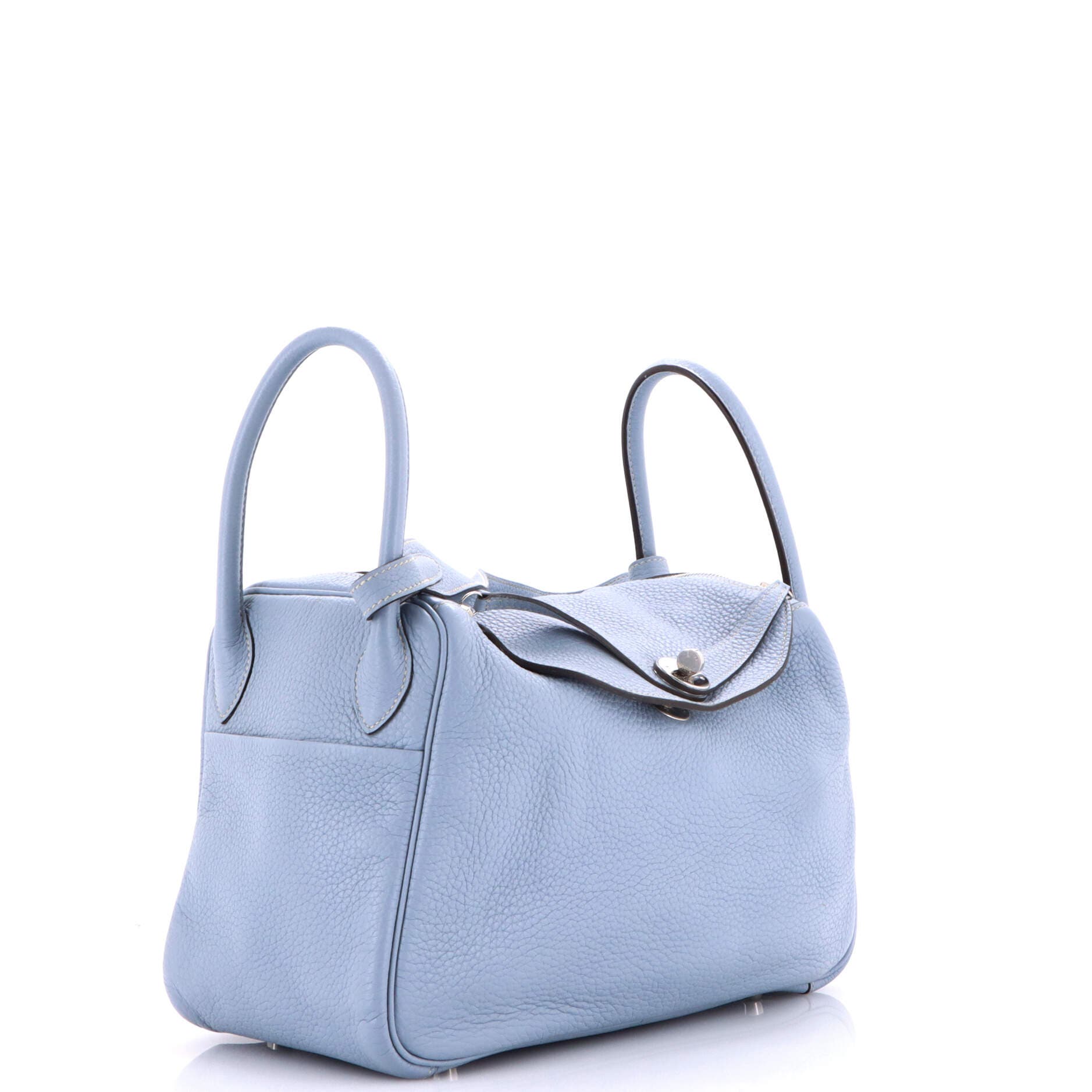 Pre-Owned Hermes Lindy Bag Clemence 30, Alternate, color, Bleu Lin