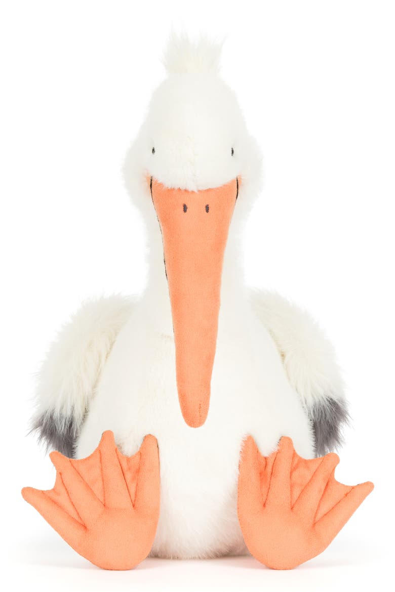Keli Pelican Large Plushie, Alternate, color, WHITE MULTI