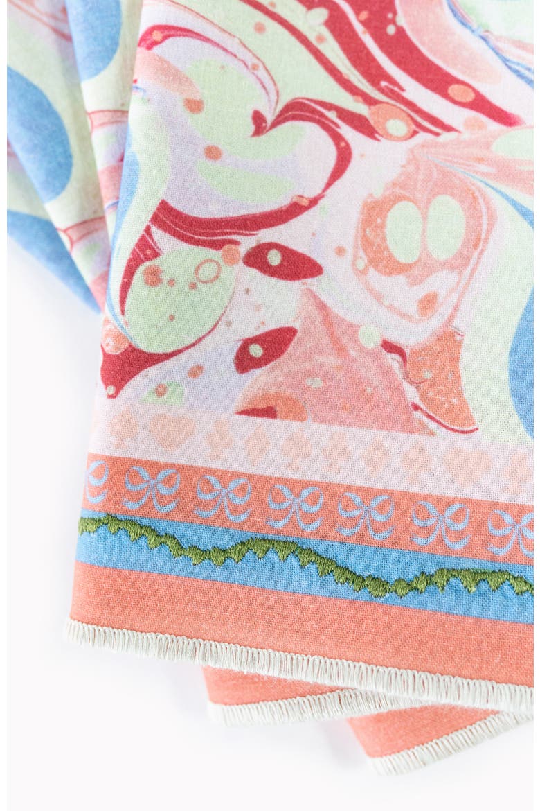 Alice Marble Dinner Napkins - Set of Four, Alternate, color, Coral