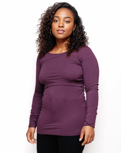 The Bshirt Womens Long Sleeve Nursing Top