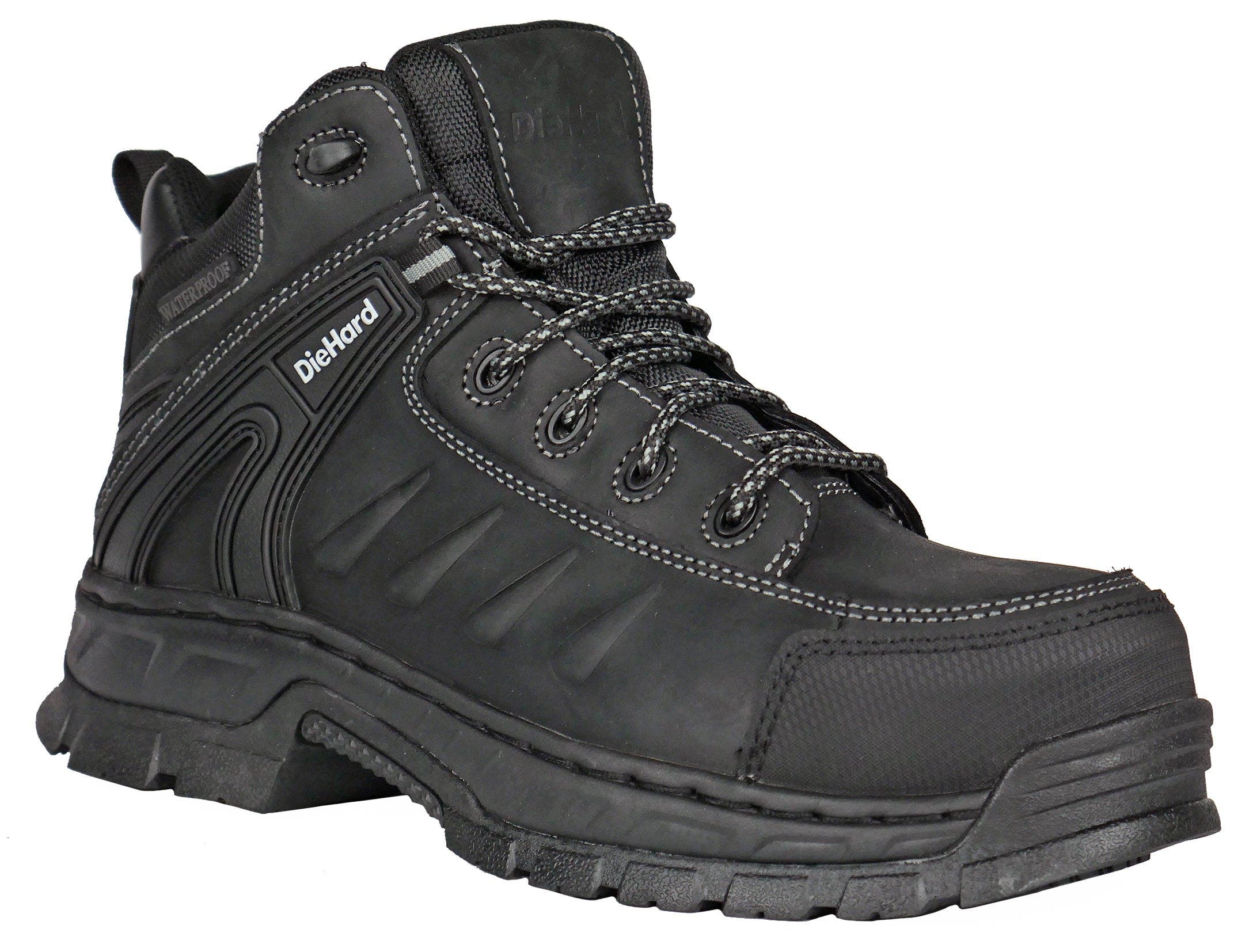 DieHard Squire Waterproof Composite Toe Work Boot, Main, color, Black