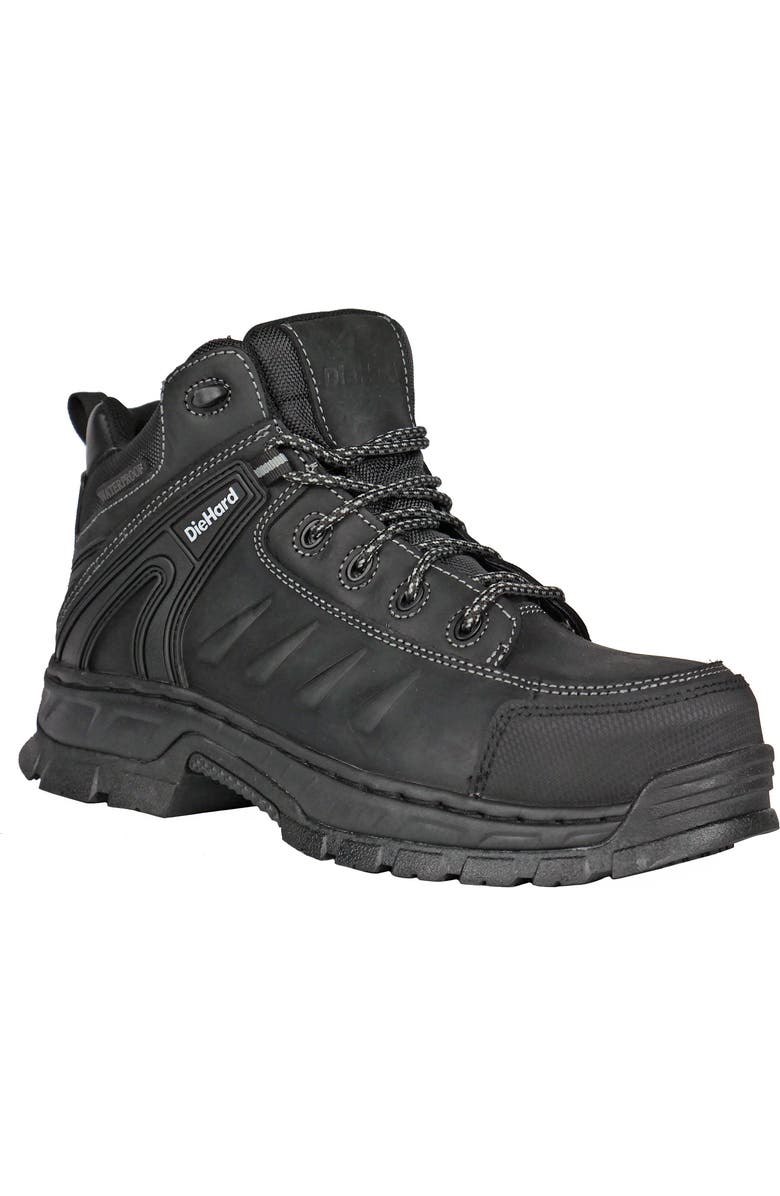 DieHard Squire Waterproof Composite Toe Work Boot, Main, color, Black