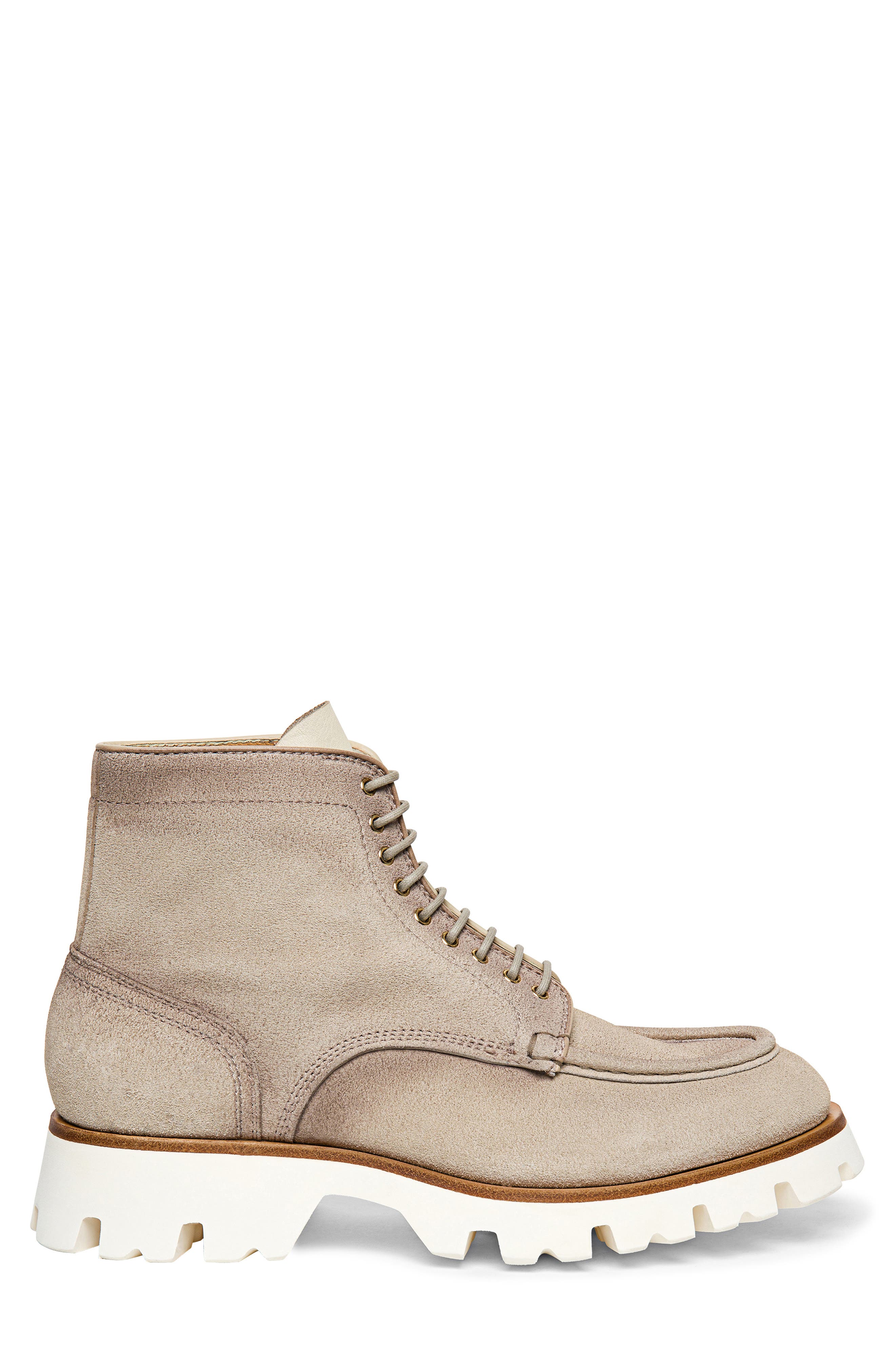 Santoni Suede Lug Boot, Alternate, color, 