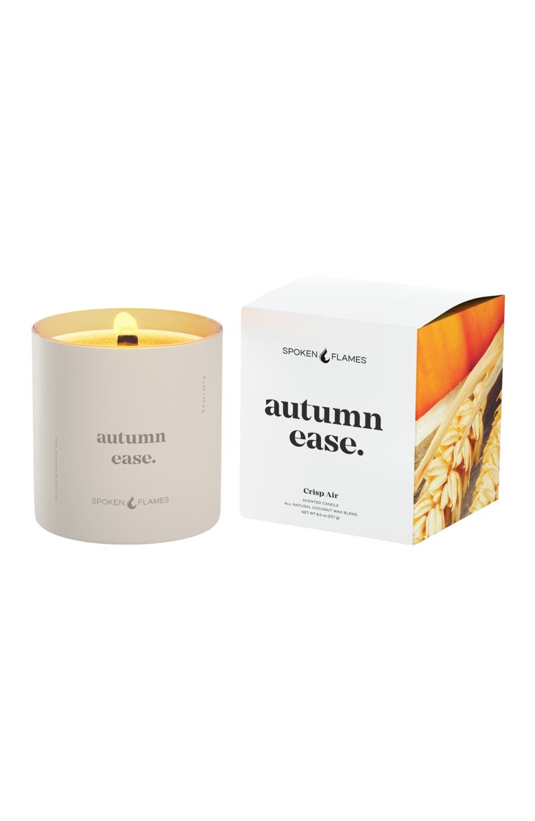 Spoken Flames Autumn Ease Candle, Alternate, color, Light Beige/Off-White