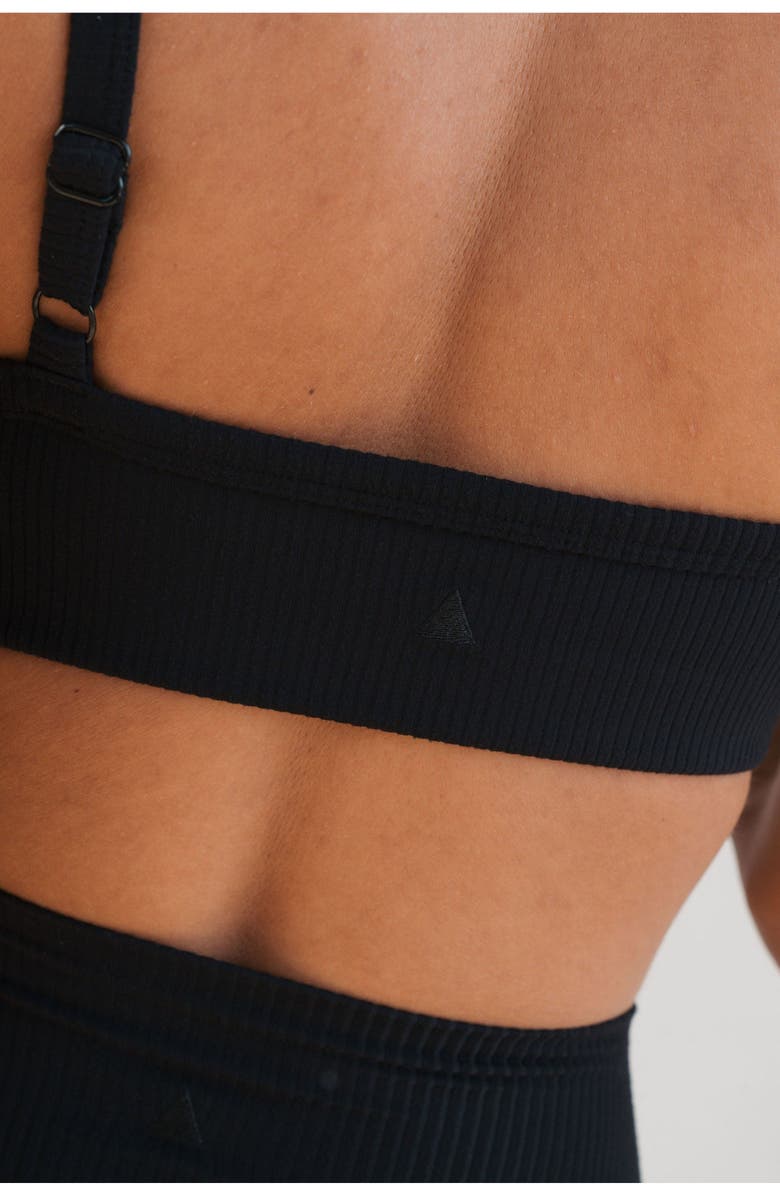 Vitality Cloud II Rib Notch Bra, Alternate, color, Midnight