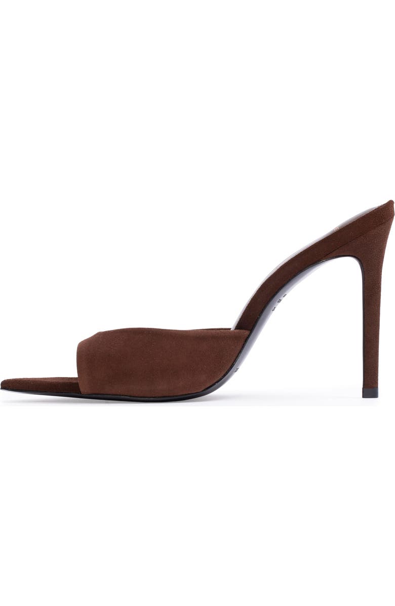BLACK SUEDE STUDIO Brea Suede Mule, Alternate, color, Brownie Suede