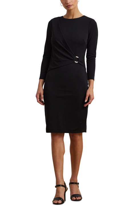 Long Sleeve Matte Jersey Dress