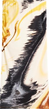 Desigual Abstract Print Midi Skirt