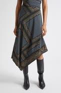 Veronica Beard Hartley Silk Blend Midi Skirt