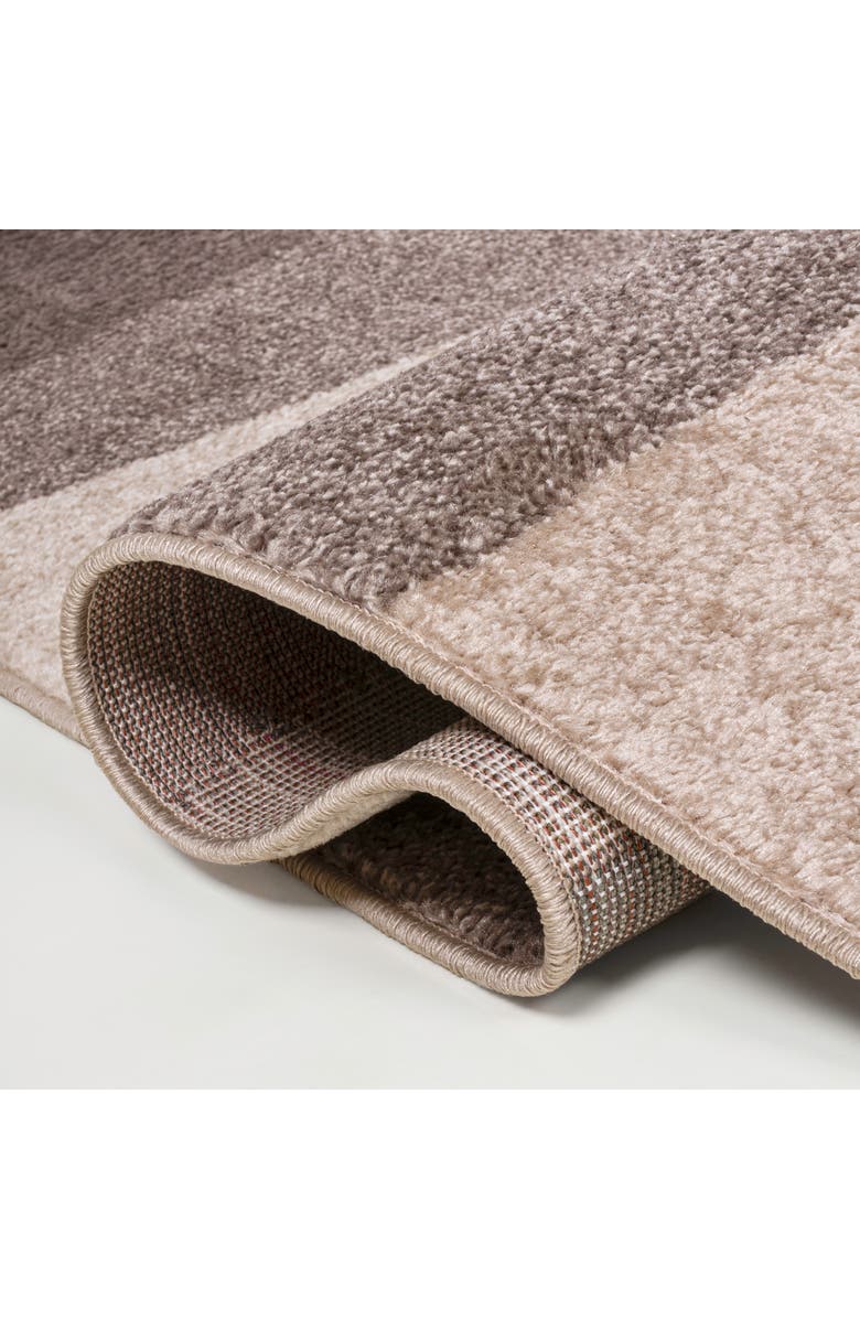 JONATHAN Y Prism Geometric Striped Area Rug, Alternate, color, Beige/Brown