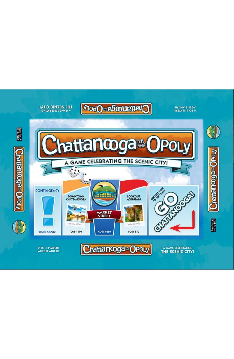 Late for the Sky Chattanoogaopoly Monopoly Board Game, Main, color, Multicolored