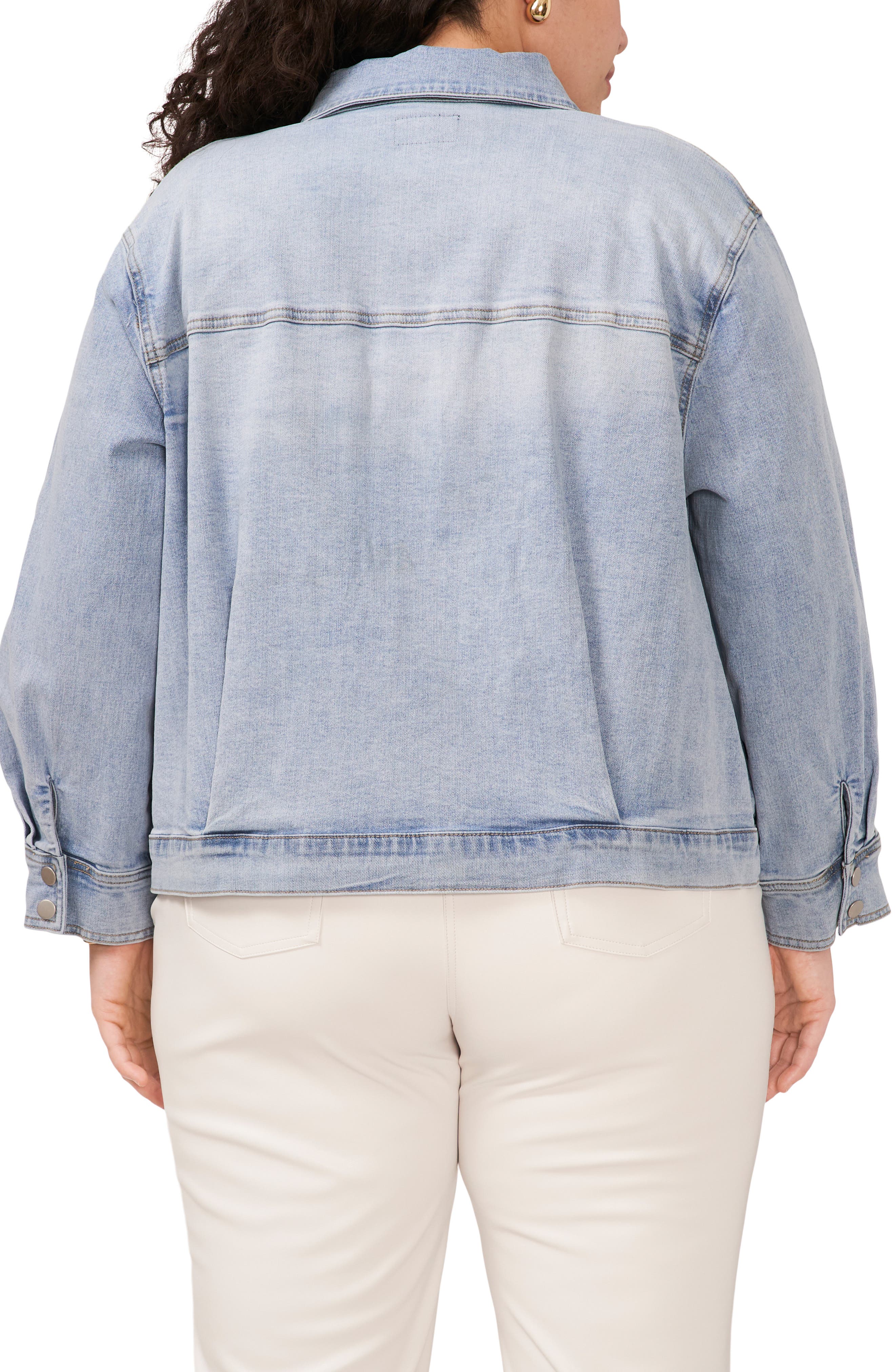 Big Pocket Crop Denim Jacket - image 2