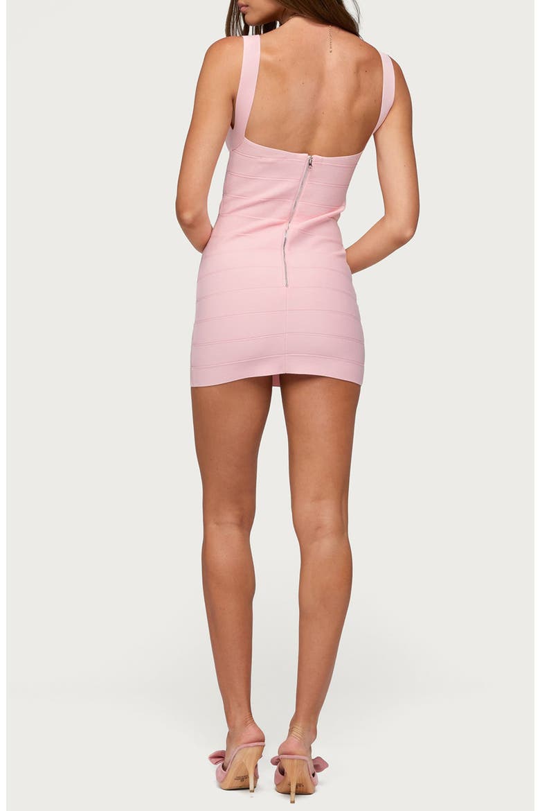 Cecilya Bandage Minidress, Alternate, color, LIGHT-PINK