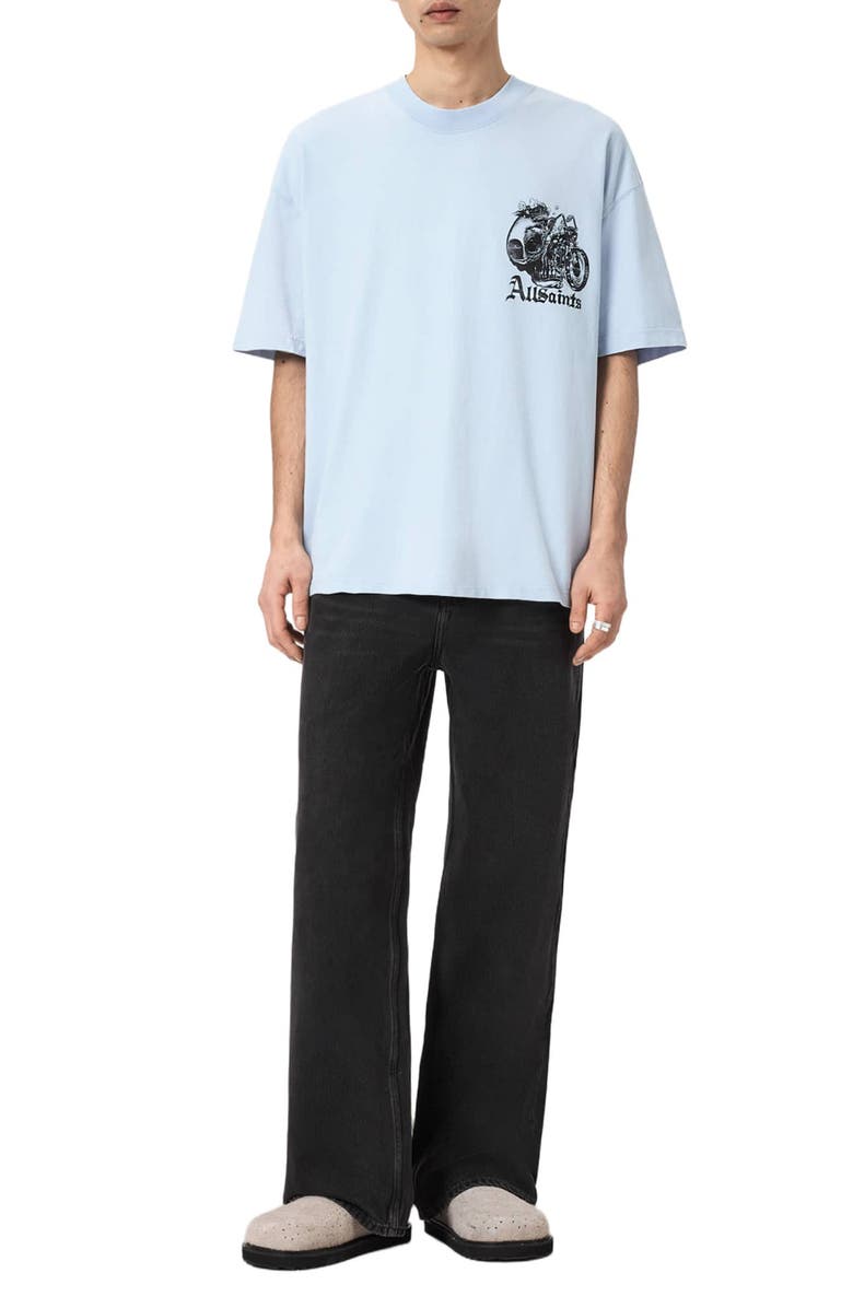AllSaints Panhead Graphic T-Shirt, Alternate, color, Villa Blue