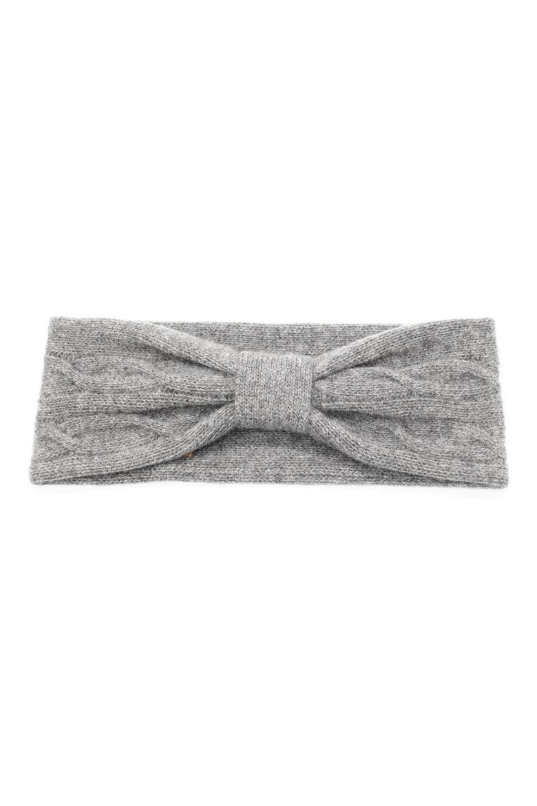 Cashmere Headband, Main, color, LT HT GREY