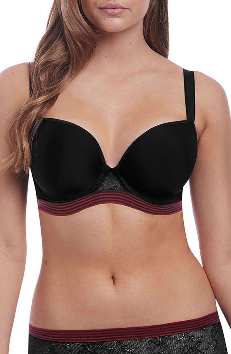 Freya Full Figure Underwire Plunge Balconette Bra, Main, color, 
