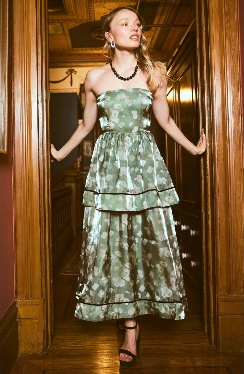 Eddy Daisy Dress, Alternate, color, Green Blurry Magnolia