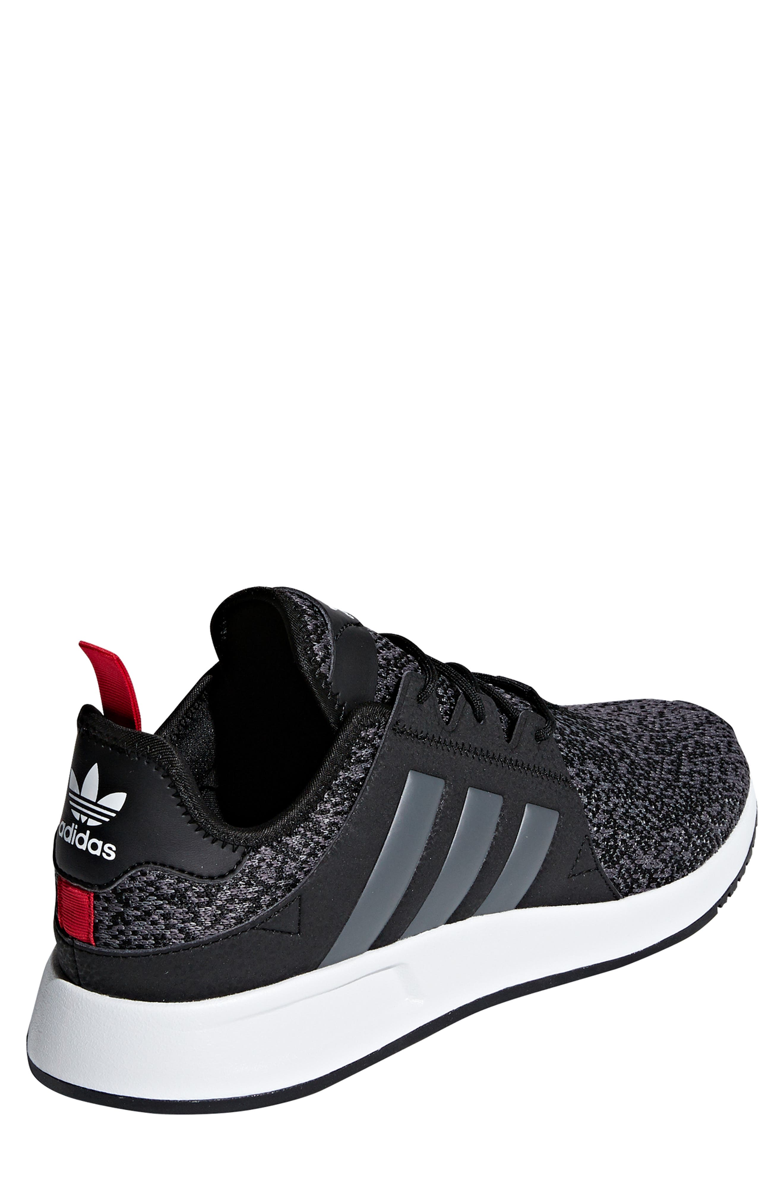 X_PLR Sneaker, Alternate, color, CORE BLACK/ GREY/ SCARLET