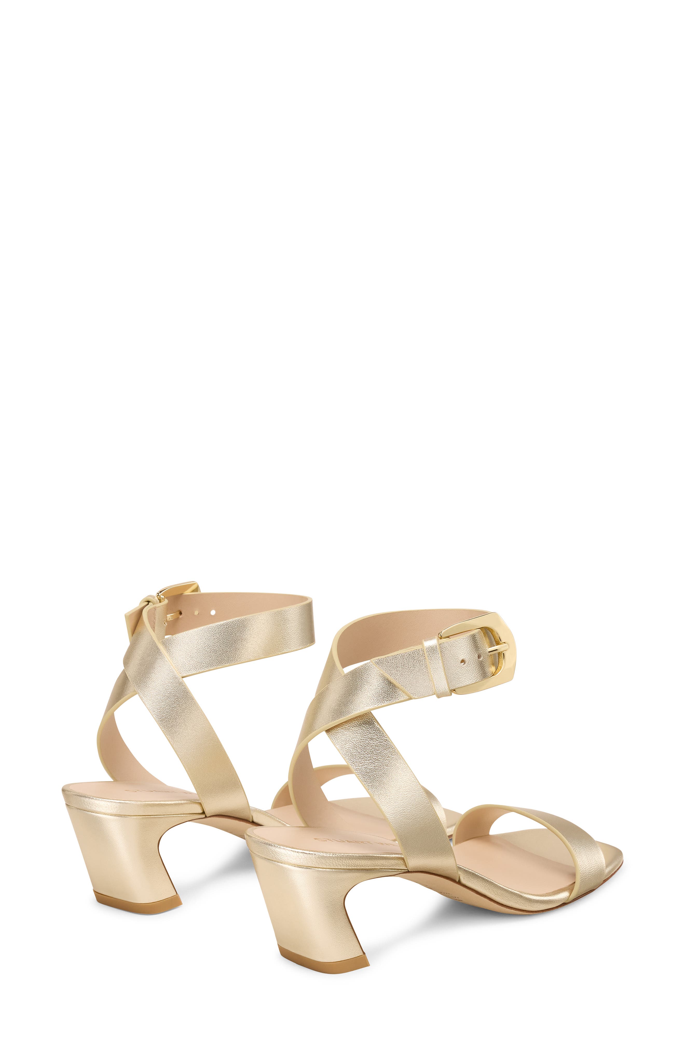 Stuart Weitzman Sai Sandal 50, Alternate, color, Light Gold