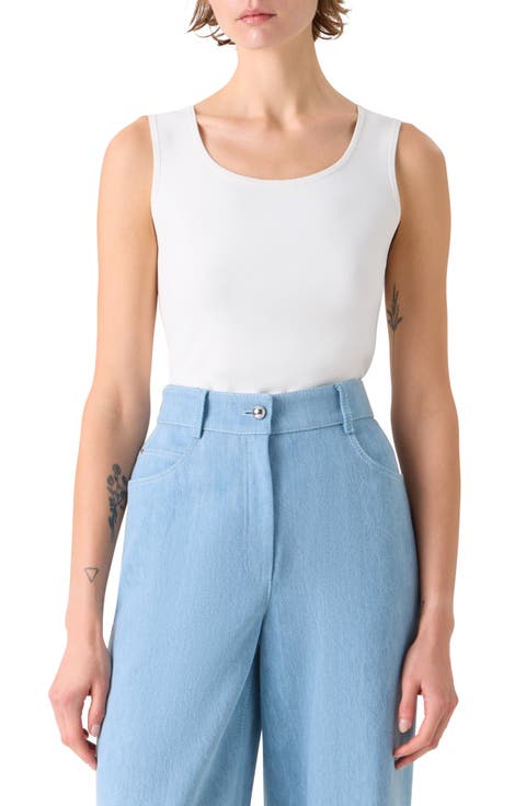 Scoop Neck Knit Tank