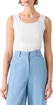 Akris punto Scoop Neck Knit Tank