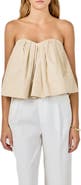 Endless Rose Strapless Pintuck Sweetheart Neck Top