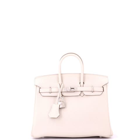 Birkin Handbag Light Togo with Palladium Hardware 25