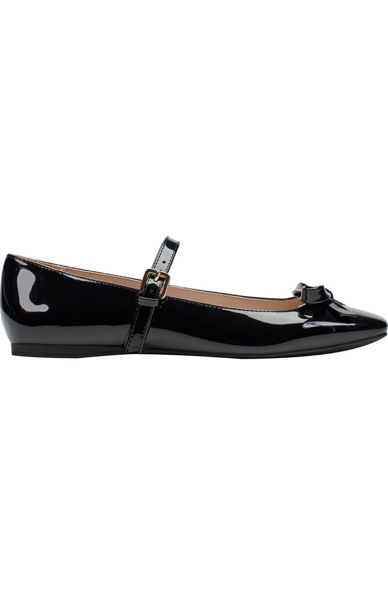 Bandolino Juletta Bow Mary Jane Flat, Alternate, color, Black