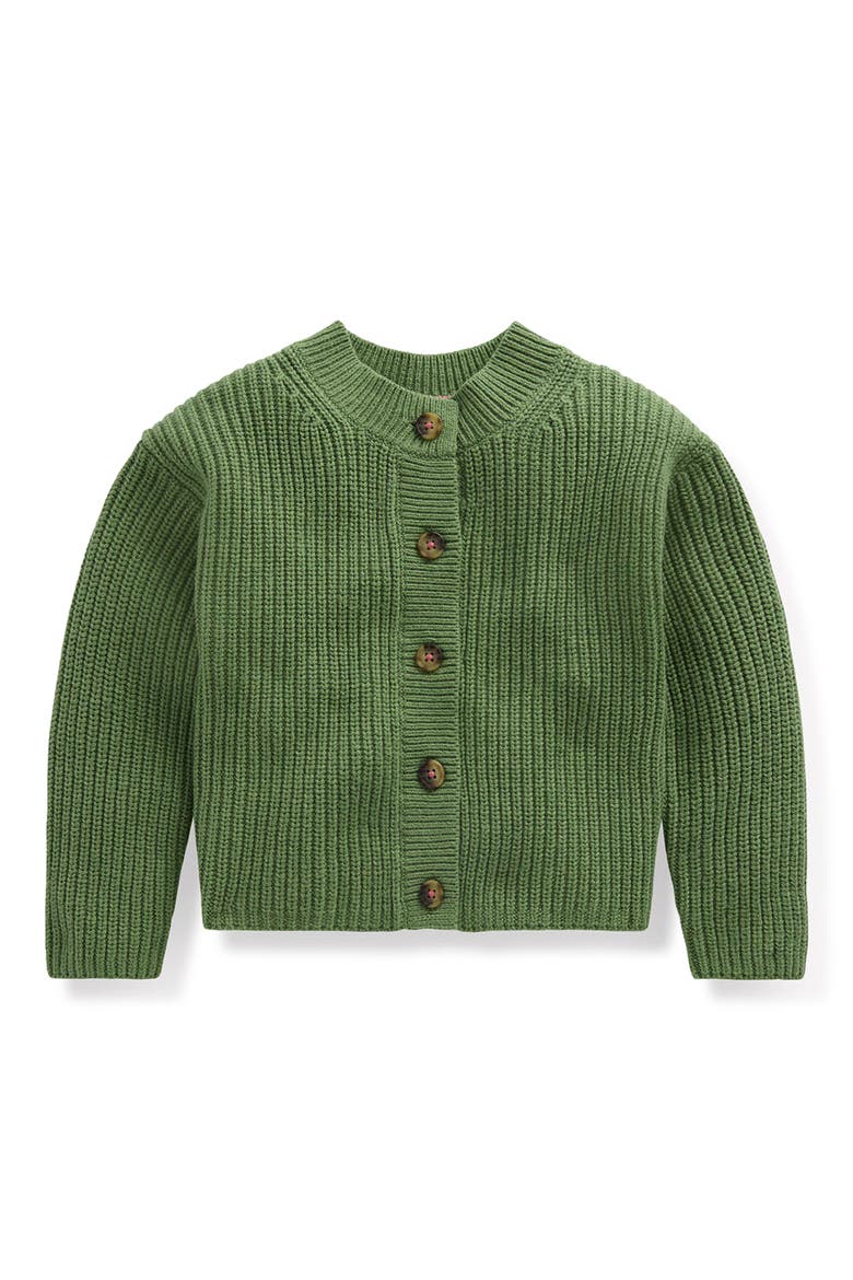 Kids' Chunky Everyday Cardigan, Main, color, SOFT GREEN MARL