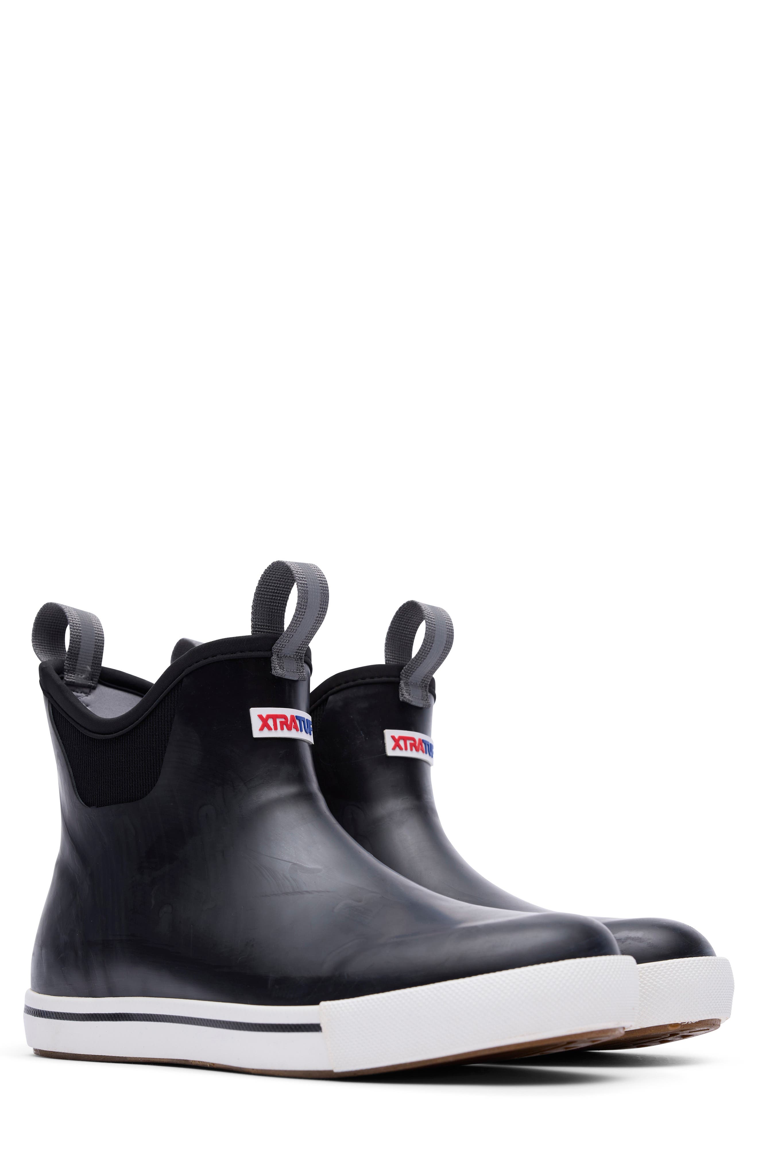 XTRATUF Waterproof Ankle Deck Boot, Alternate, color, Black