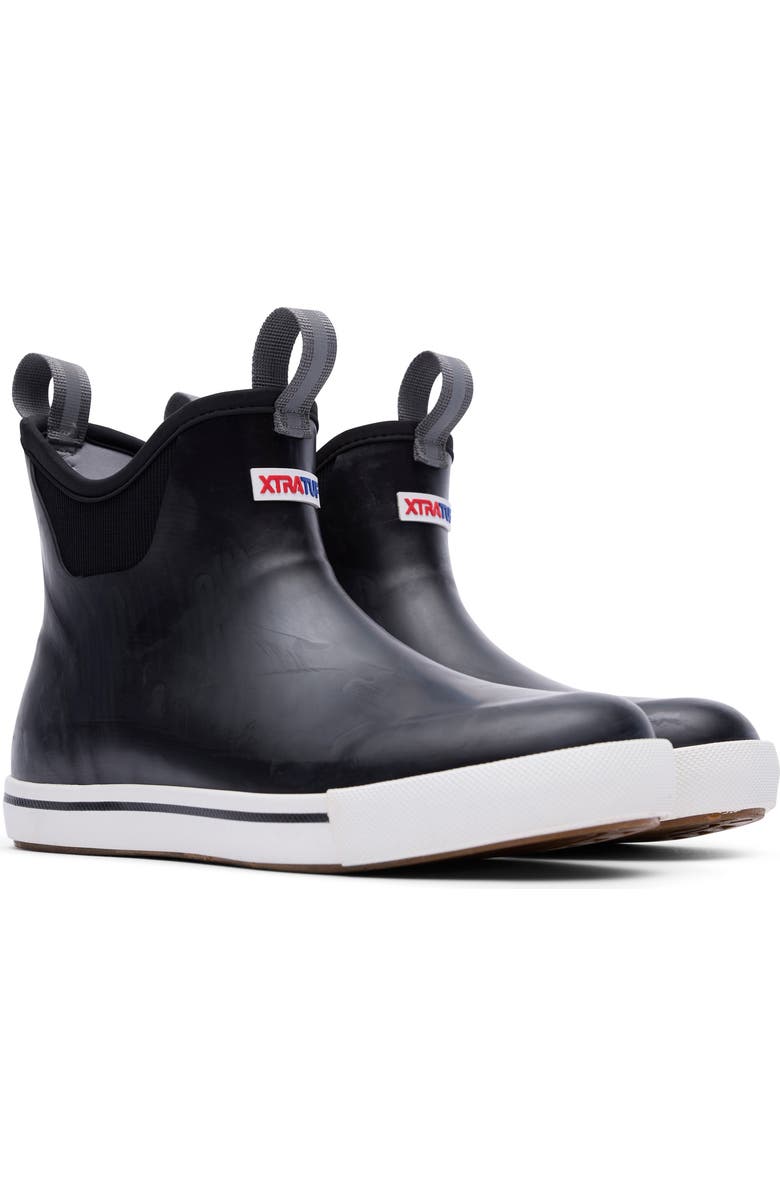 XTRATUF Waterproof Ankle Deck Boot, Alternate, color, Black