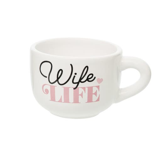 Totalee Gift Wife Life Large Cappuccino Mug Ceramic White 24 oz