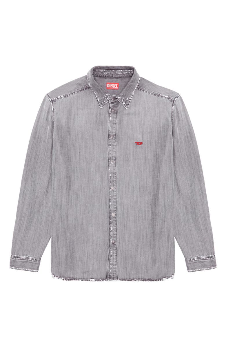 DIESEL<sup>®</sup> D-Simply Denim Snap-Up Shirt, Alternate, color, 