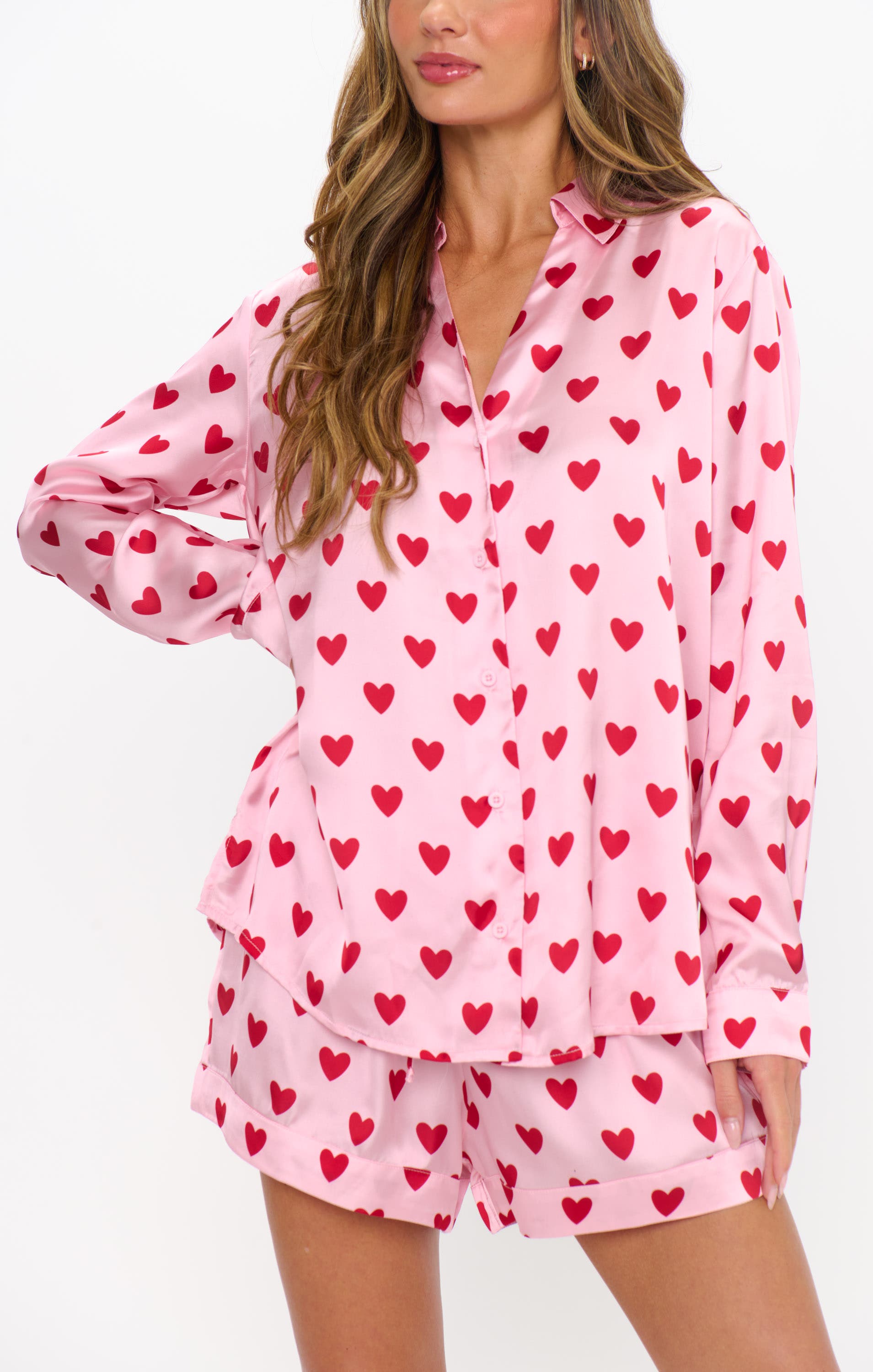 selected Pink Queen Of Hearts Silky