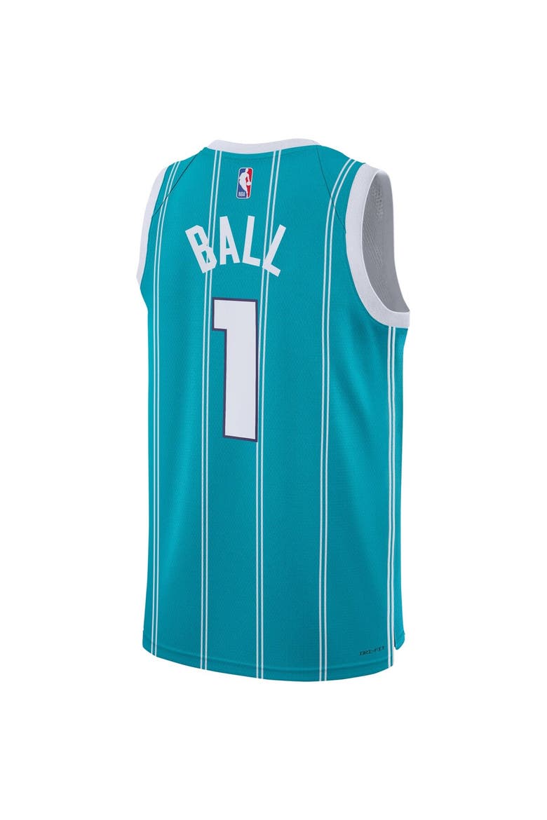 Youth Nike LaMelo Ball Teal Charlotte Hornets Swingman Jersey - Icon Edition, Alternate, color, Teal