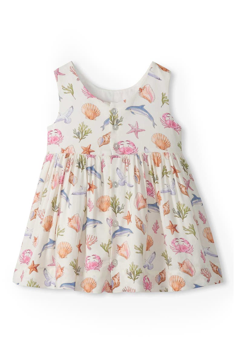 Kids' Sea Life Print Sleeveless Dress, Alternate, color, NATURAL