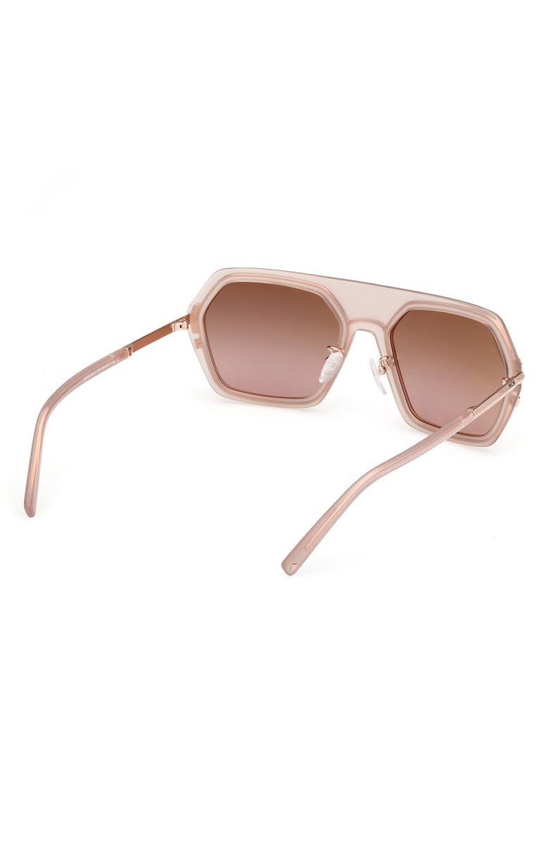 MCM 56mm Shield Sunglasses, Alternate, color, Shiny Pink / Gradient Brown
