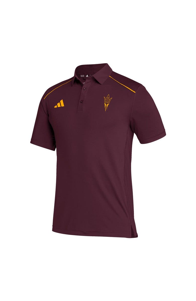 adidas Men's adidas Maroon Arizona State Sun Devils Coaches AEROREADY Polo, Alternate, color,