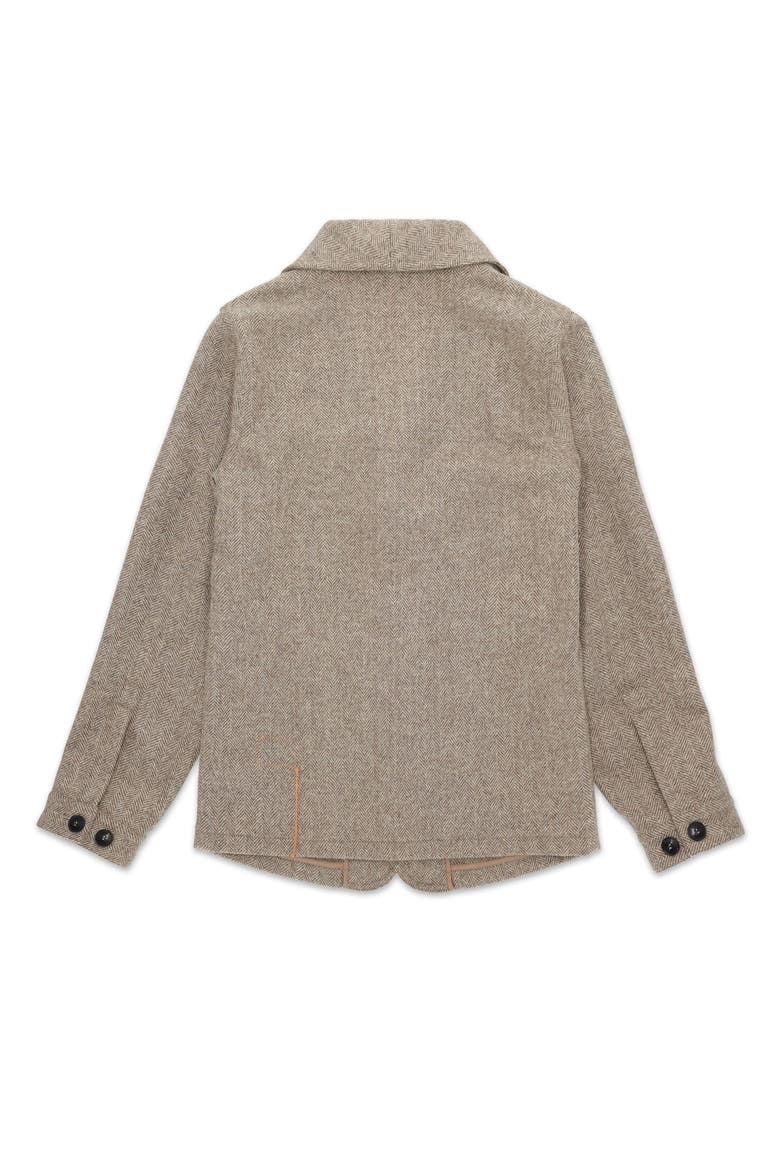 Scotland Herringbone Wool Jacket, Alternate, color, Beige