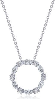Lafonn Simulated Diamond Circle Pendant Necklace