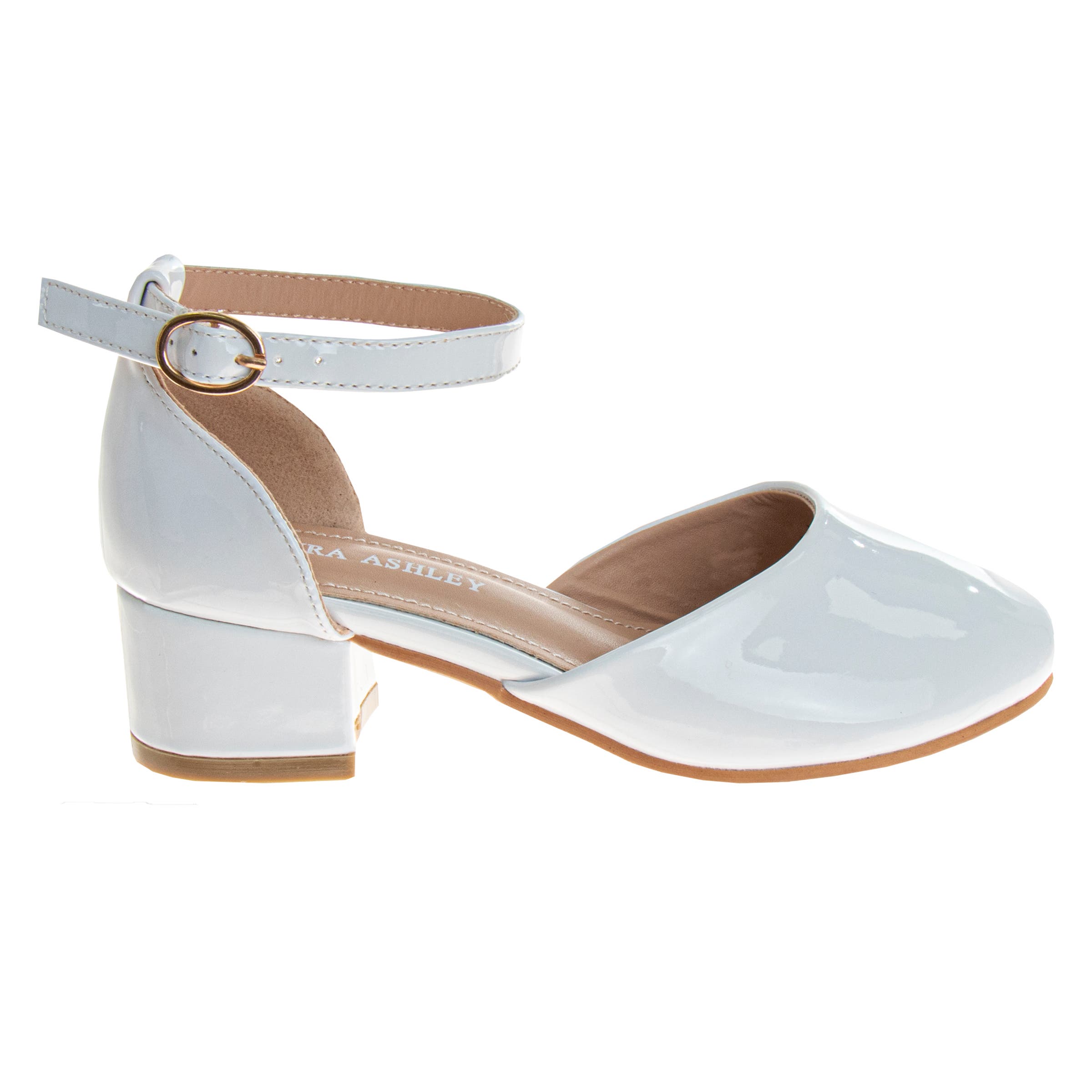 Laura Ashley Low Heeled Dress Shoes, Alternate, color, White Patent