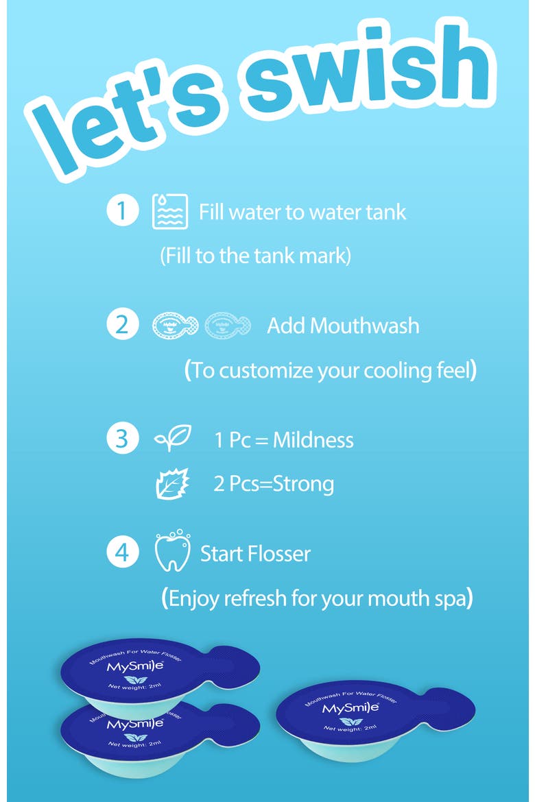 LP211 Water Flosser with 30 Mouthwash Pods Bundle, Alternate, color, Black
