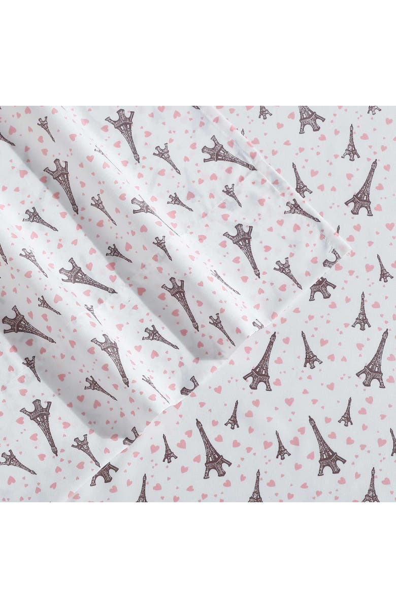 Betsey Johnson Paris Love Microfiber Sheet Set, Alternate, color, 