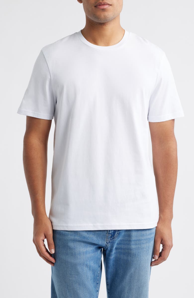 Mavi Jeans Crewneck T-Shirt, Main, color, White
