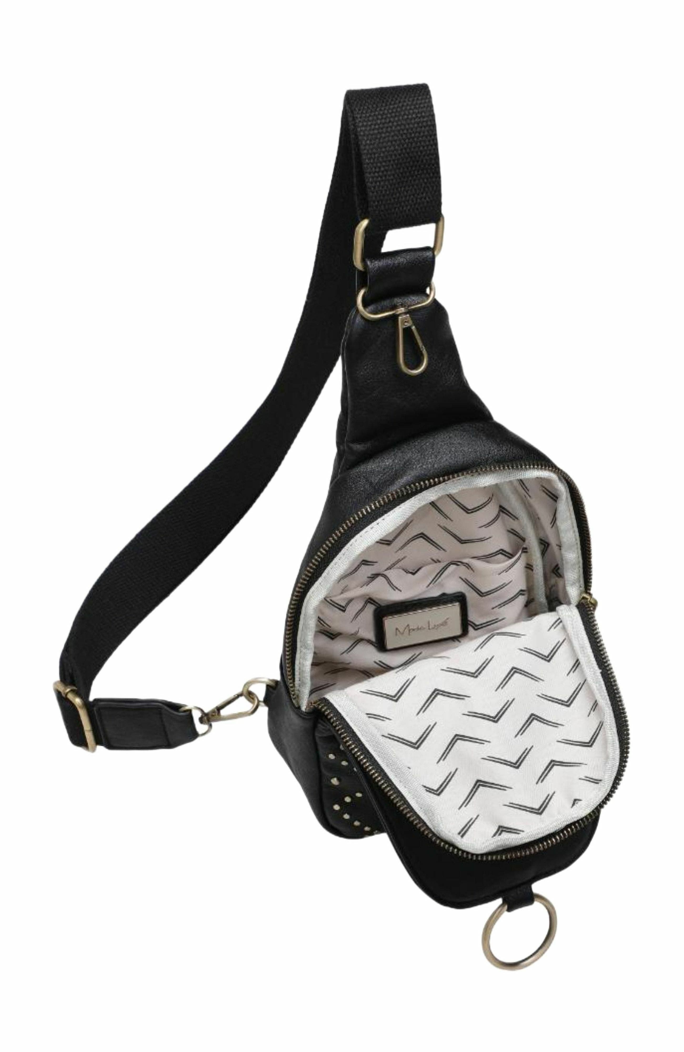 MODA LUXE Regina Studded Sling Backpack, Alternate, color, 