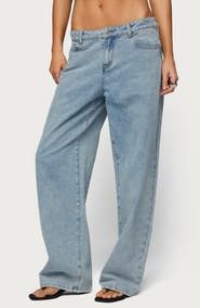 EDIKTED Dalina Low Rise Baggy Jeans