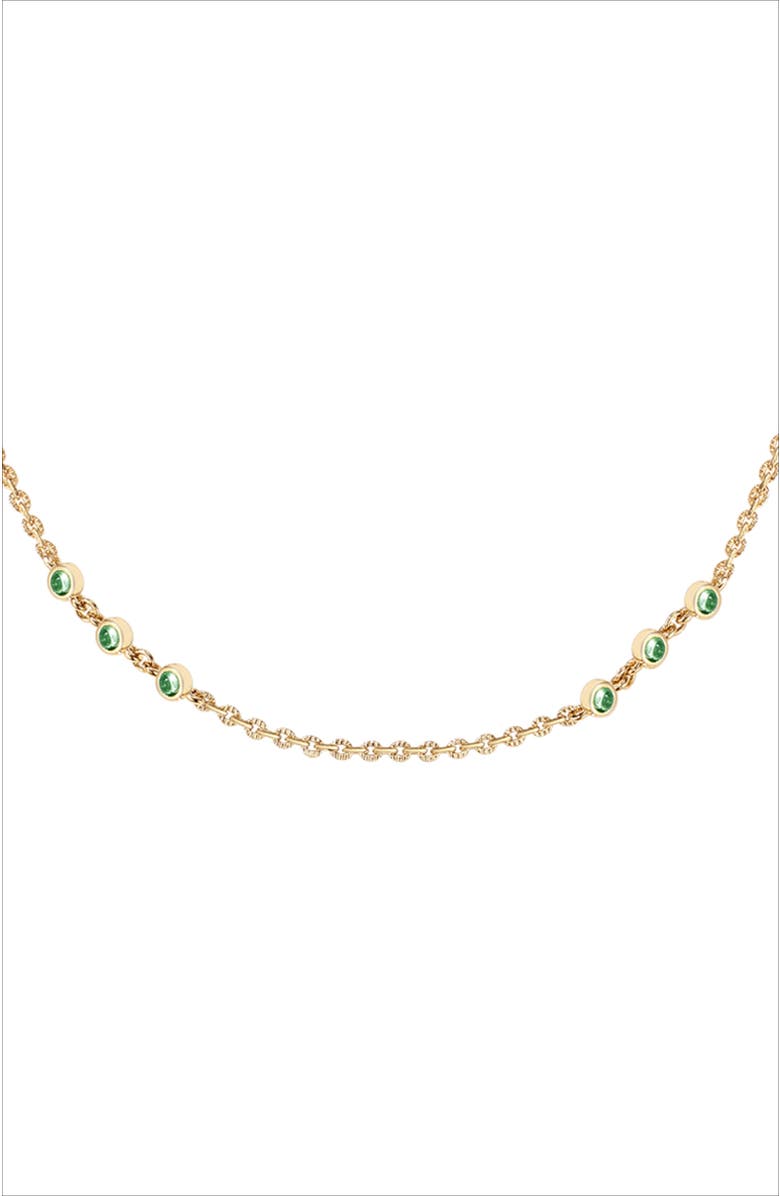 RC RETRO CHIC Verdant Whisper Necklace, Alternate, color, Gold & Green